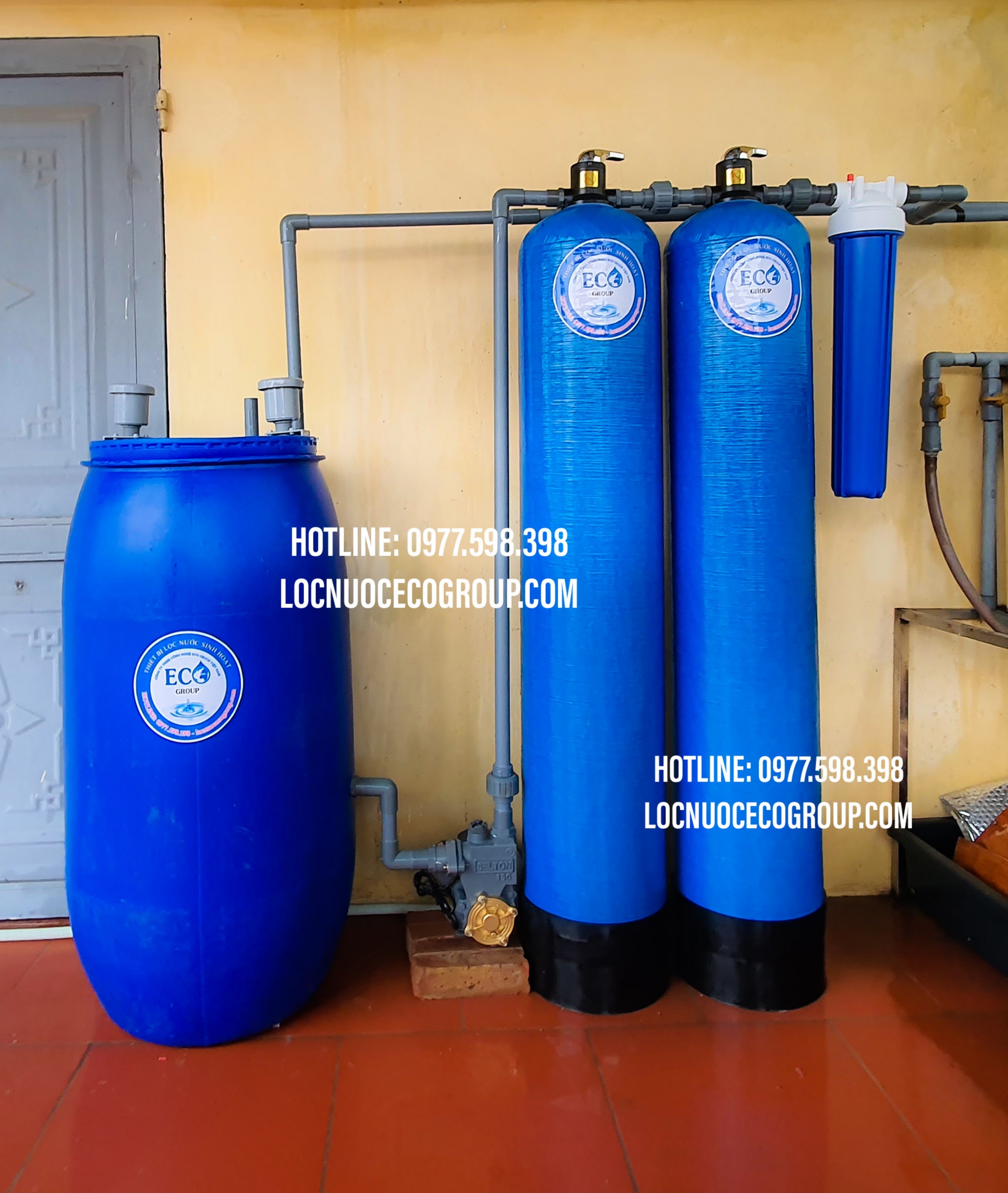 Lắp đặt hệ thống lọc nước giếng khoan ECO - GK02 tại Thanh Thanh Oai, Hà Nội