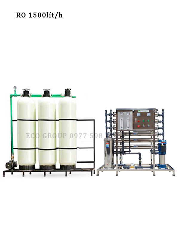 Hệ thống lọc nước tinh khiết RO công nghệp 1500l/h
