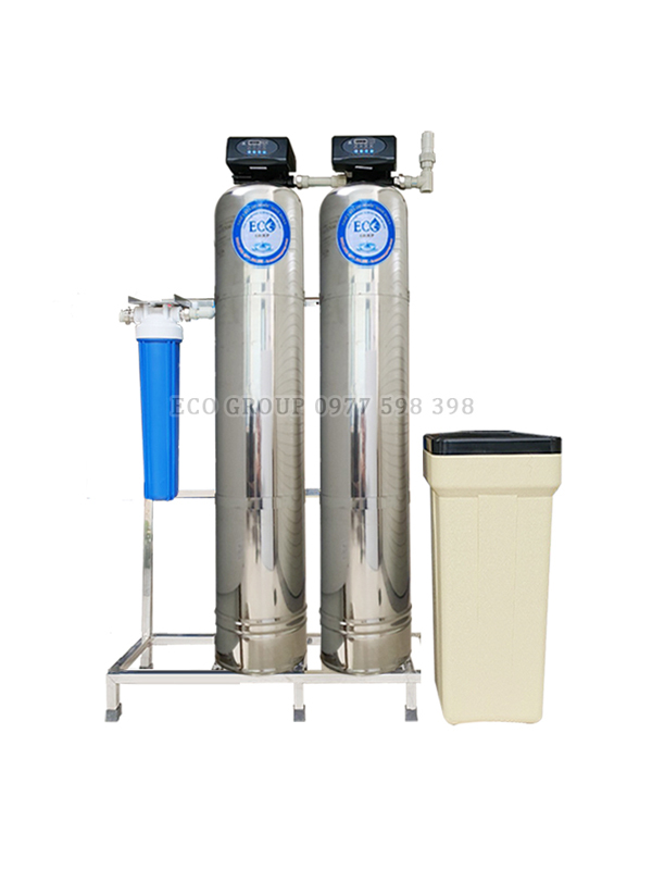 Hệ thống lọc nước ES200I - XẢ TỰ ĐỘNG (Lọc kim loại, carbon - Làm mềm, lọc canxi)
