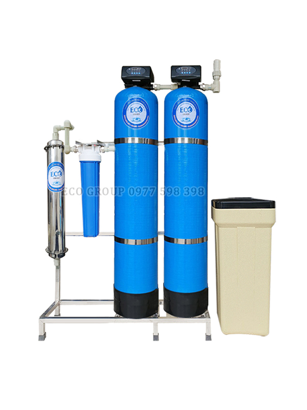Hệ thống lọc nước ES200UF - XẢ TỰ ĐỘNG (Lọc kim loại, carbon - Làm mềm, lọc canxi - Siêu lọc UF)