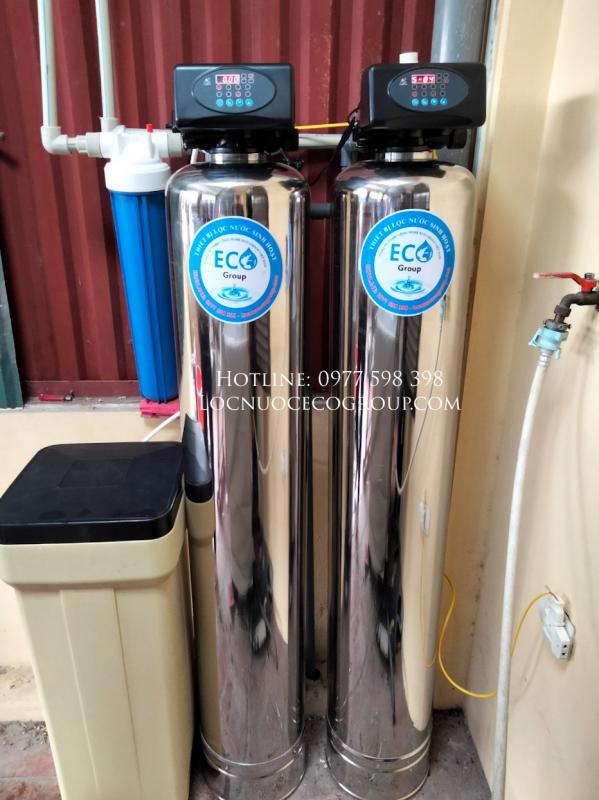 Hệ thống lọc nước ES200I - XẢ TỰ ĐỘNG (Lọc kim loại, carbon - Làm mềm, lọc canxi)