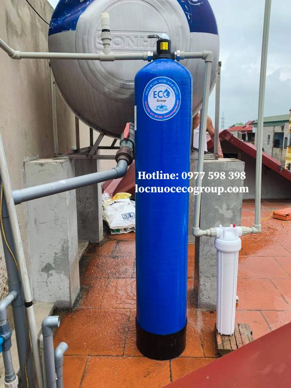 Hệ thống lọc nước E01 - VAN XẢ TAY (Lọc kim loại, carbon)