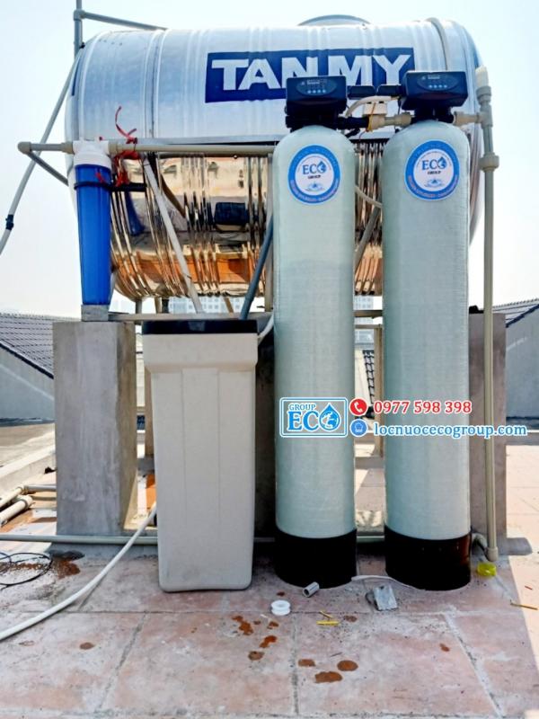Hệ thống lọc nước ES200 - XẢ TỰ ĐỘNG (Lọc kim loại, carbon - Làm mềm, lọc canxi)