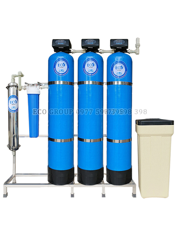 Hệ thống lọc nước ES300UF - XẢ TỰ ĐỘNG (Lọc kim loại - Carbon - Làm mềm, lọc canxi - Siêu lọc UF)