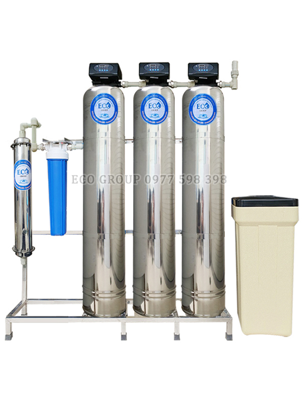 Hệ thống lọc nước ES300IUF - XẢ TỰ ĐỘNG (Lọc kim loại - Carbon - Làm mềm, lọc canxi - Siêu vi UF)