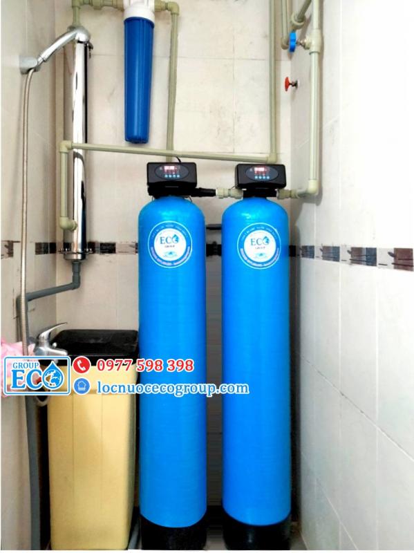 Hệ thống lọc nước ES200UF - XẢ TỰ ĐỘNG (Lọc kim loại, carbon - Làm mềm, lọc canxi - Siêu lọc UF)