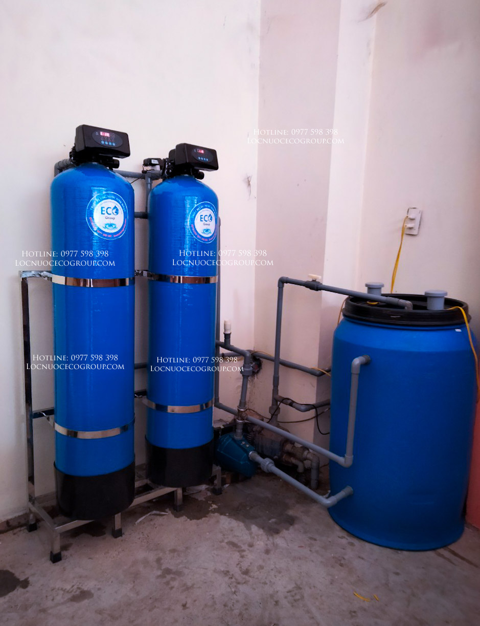Lắp đặt hệ thống lọc nước giếng khoan ECO - GKS02 1.8m3 -  AUTO VALVE (tự động sục xả) tại Bắc Ninh